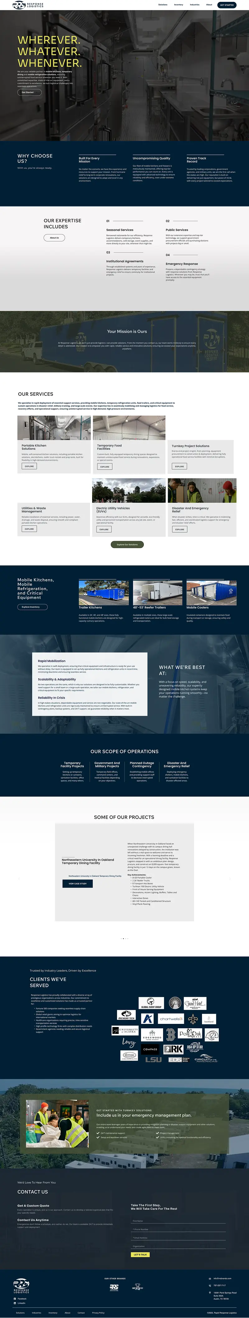 Response Logistics — before